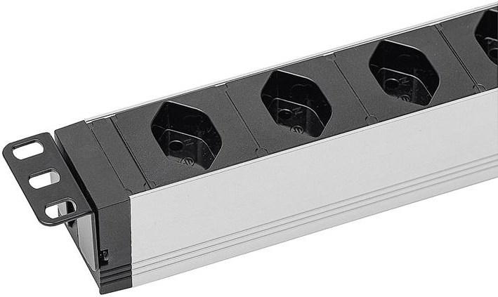 Actual product image Steffen 19 power strip 5x T13, silver (5 x, Type 12, 3 m)