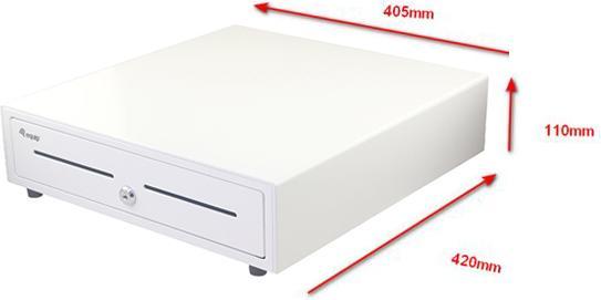 Produktbild equip Kassenschublade 4Schein-/8Münzfächer RJ11 POS weiss