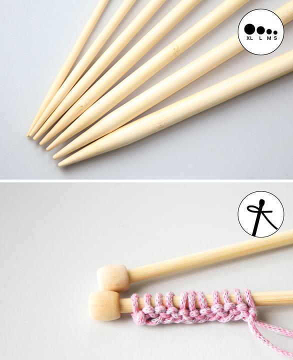 Actual product image Lalana Knitting needles 4 mm, 2 pieces