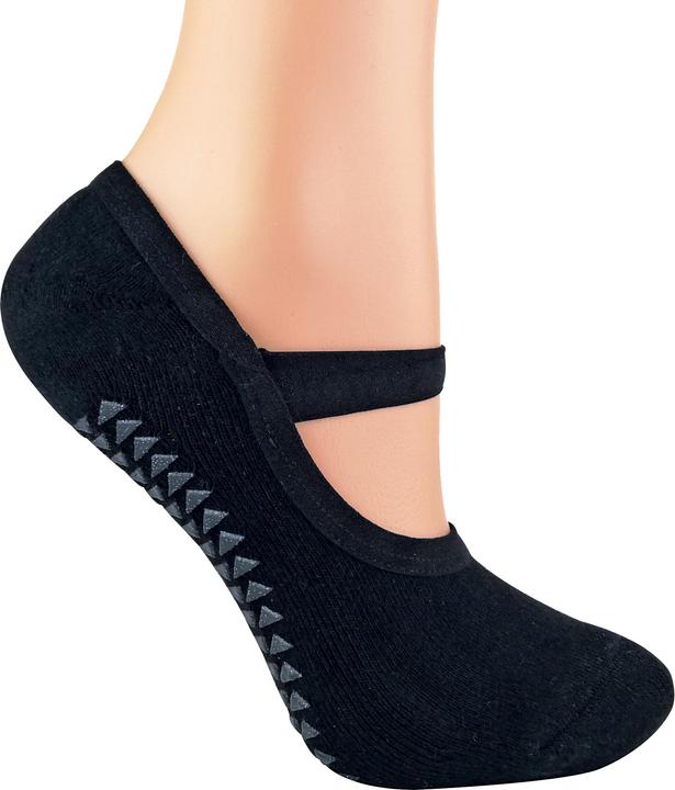 Sock Snob 2er Pack Baumwolle Yoga Socken Füsslinge Unsichtbare mit Antirutsch ABS (37 - 42)