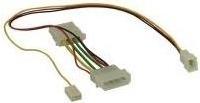 Produktbild Aquatuning Lüfter Strom Adapterkabel (30 cm, 3 Pin, 4 pin Molex)