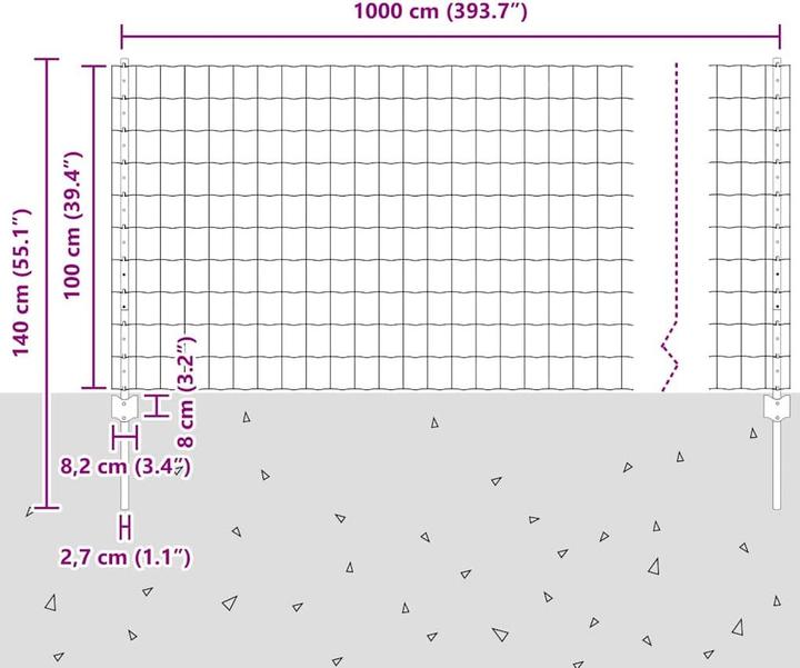 Produktbild vidaXL Aussenbarriere