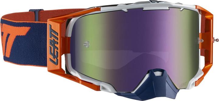Actual product image Leatt Goggles Velocity 6.5 Iriz Org/Ink versp. (Orange-blue, Purple 30%)