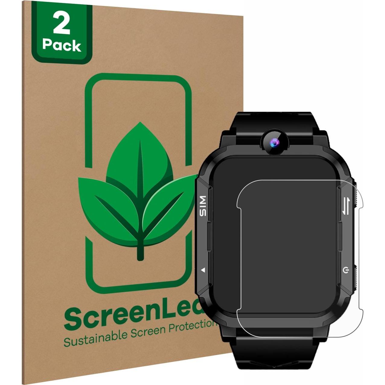 Thumbnail - ScreenLeaf Schutzfolie nachhaltiger Displayschutz Display Schutz Folie Klar Transparent, Smartwatch Schutzfolie, Transpa...