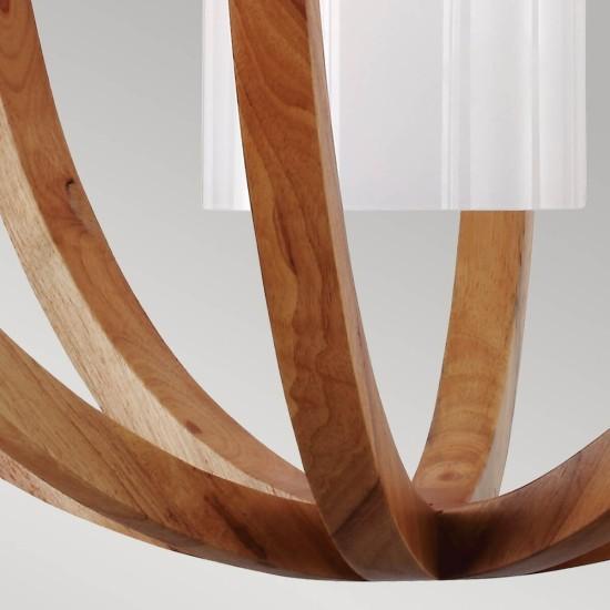 Actual product image Elstead Lighting Allier pendant light E27 72cm Light wood, brushed steel (E27)