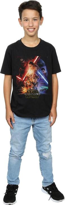 Produktbild Star Wars Force Awakens Poster TShirt Jungen (152, 158)