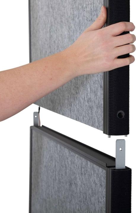 Produktbild Maul Stellwandsystem MAULconnecto 9661089 Uplight 3xAk d.gr Stand (100 x 182 cm)