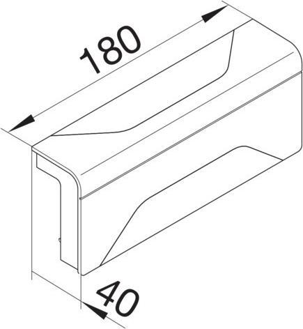 Actual product image Hager TEH SL200558D1 3D-Diverter SL20055 Décor alu