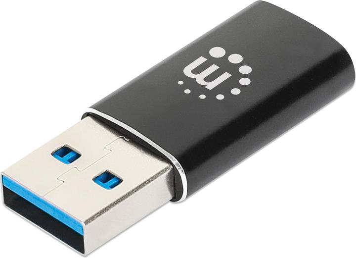 Manhattan USB A – USB C Adapter (USB Typ-C, 3.70 cm)