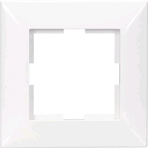 Actual product image EGB Barrow cover frame 1gang white