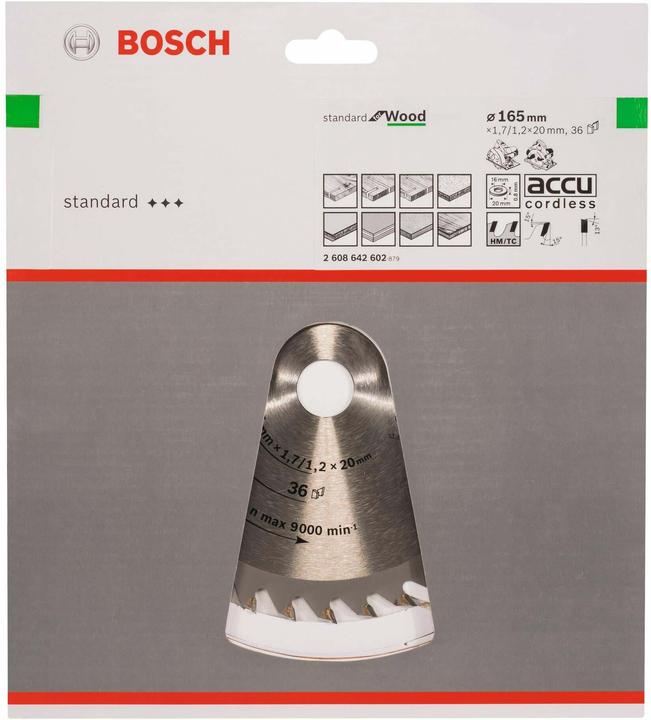 Actual product image Bosch Professional Zubehör PRO Wood circular saw blade, 165 x 1.7 x 20 mm
