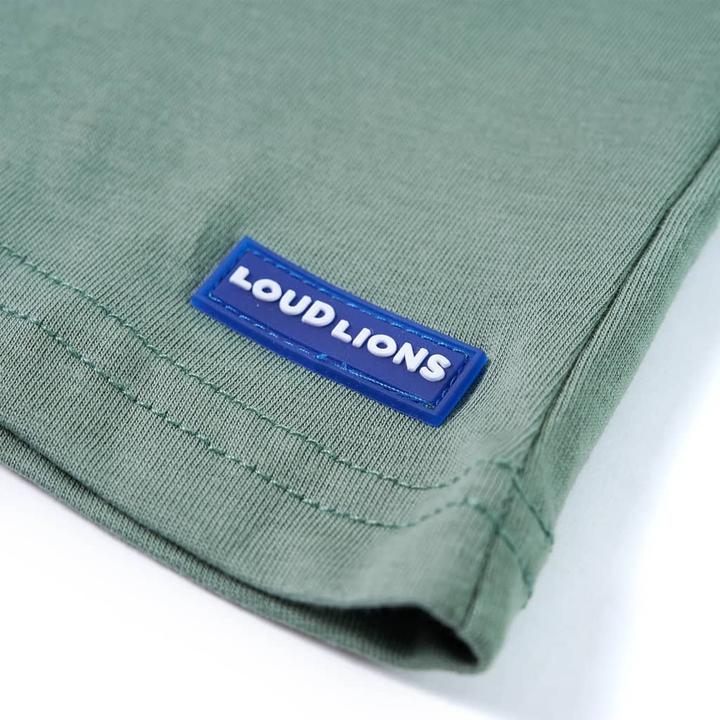 Image du produit vidaXL T-shirt enfant kaki 116,Composition : 100 % coton,Couleur (116)