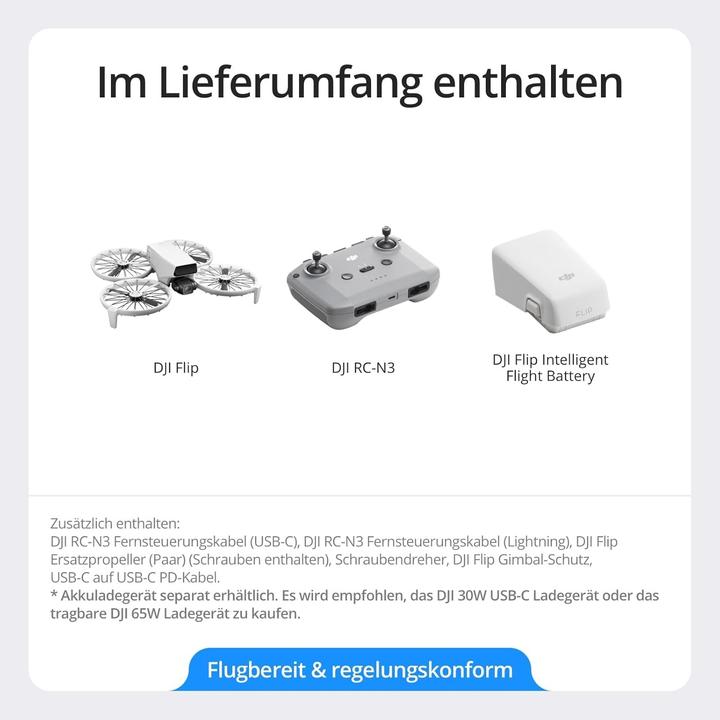 Actual product image DJI Flip (31 min, 249 g, 48 Mpx)