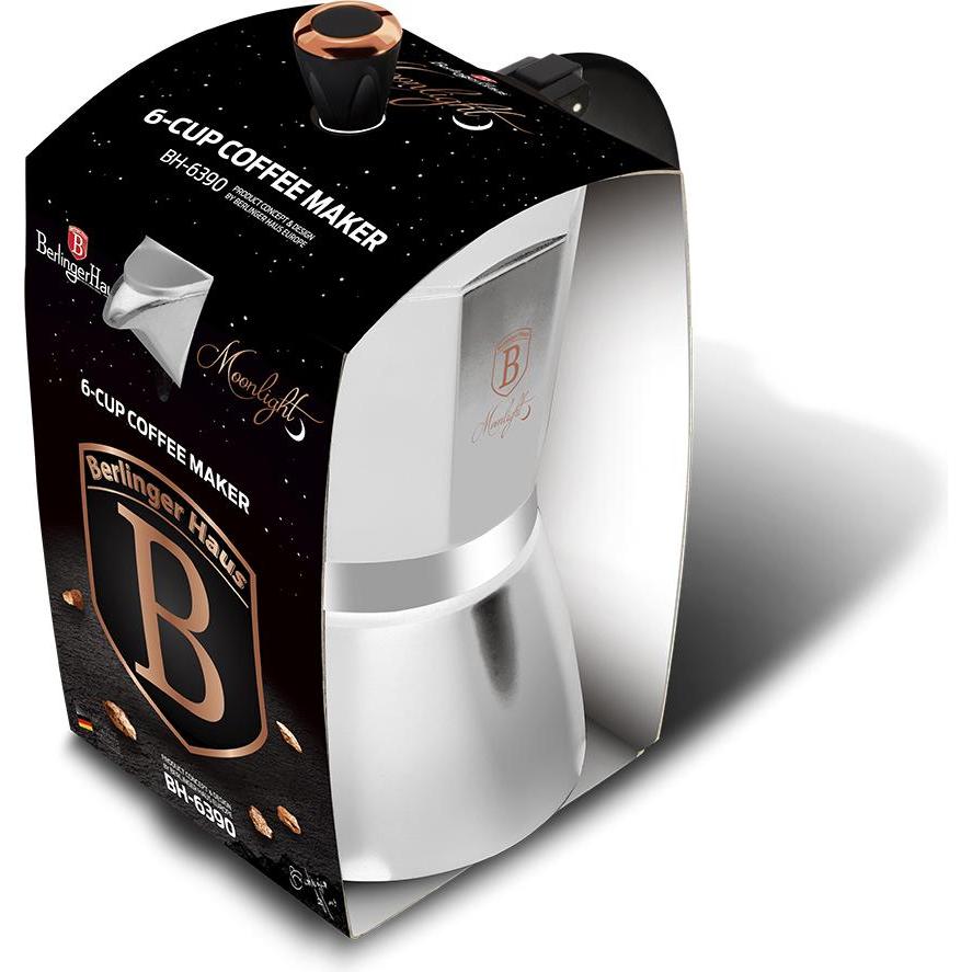 Thumbnail - BerlingerHaus Coffee maker 6 cups - Grey (BH/6390), Espressokocher, Grau