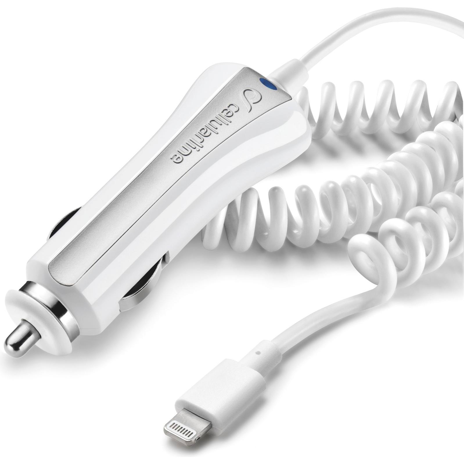 Cellularline Caricabatterie da auto Ultra, Adattatore per auto, Bianco
