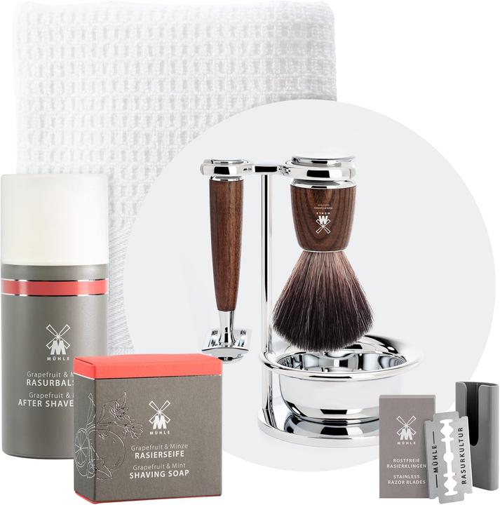 Produktbild Mühle 8-teiliges Rytmo Rasierset mit Pinsel und Hobel