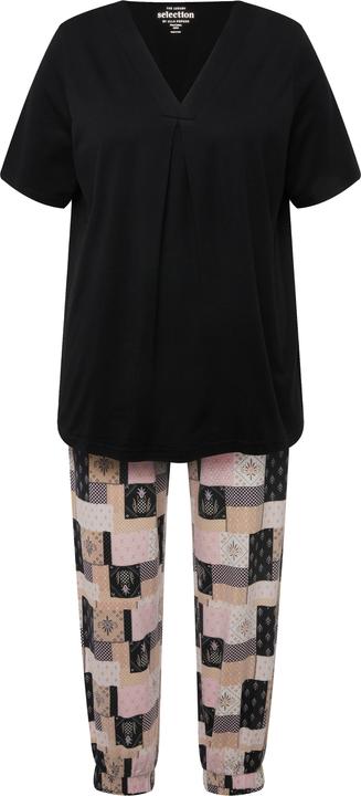 Immagine prodotto Ulla Popken Pigiama con scollo a V, mezze maniche e modal (56)
