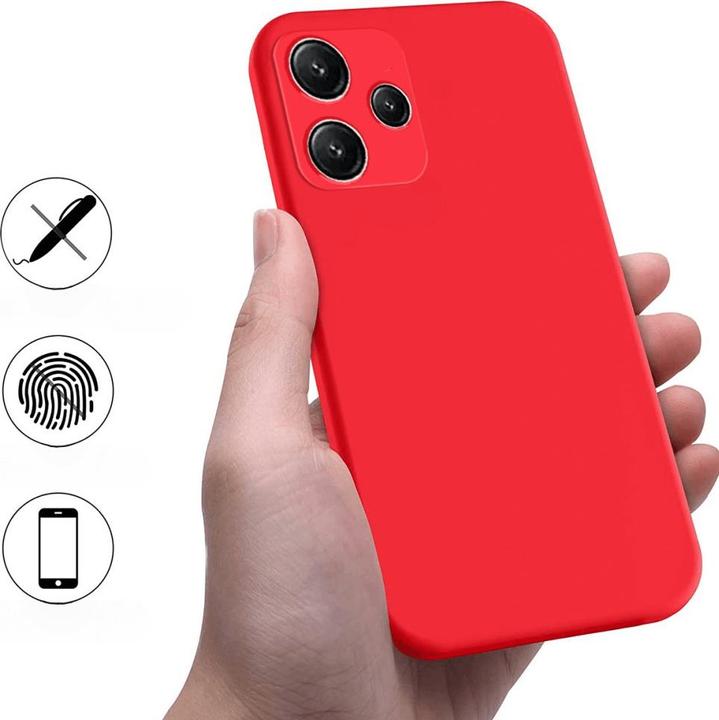 Image du produit Cover-Discount Xiaomi Redmi 12 - Housse en caoutchouc silicone rouge (Xiaomi Redmi 12)