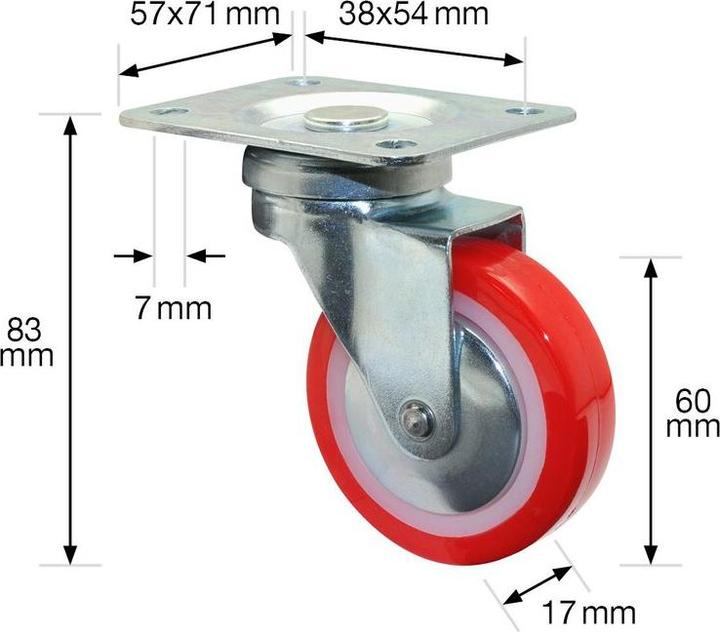 Image du produit Wagner System Roulette pivotante