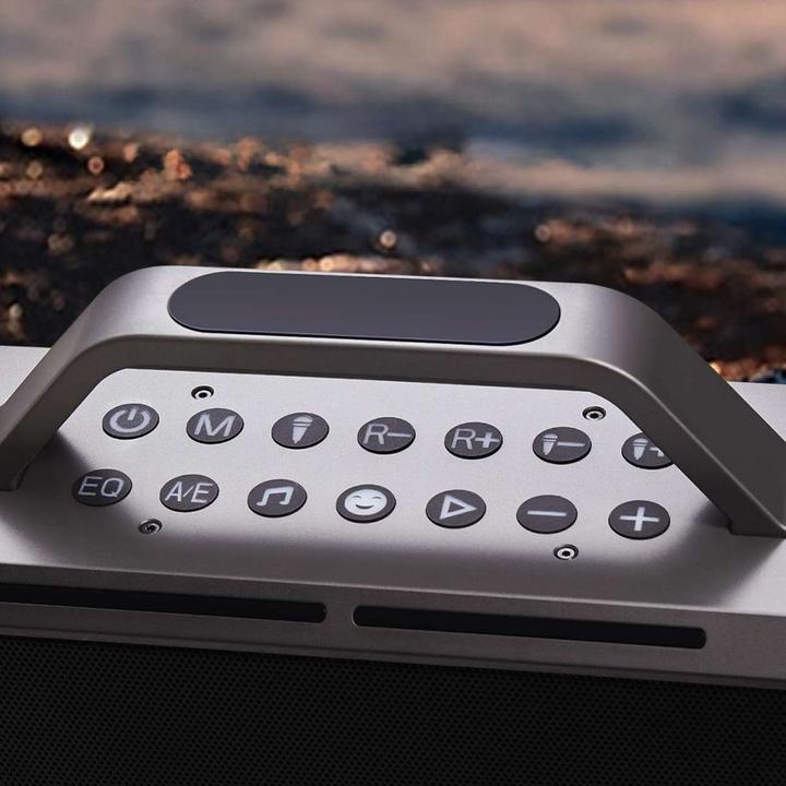 Actual product image Joyroom Pies Series JR-MW03 Wireless Karaoke Speaker with 2 Microphones and Remote Control - Black (20 h)