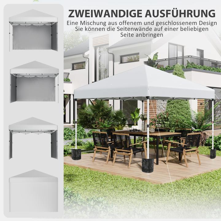 Actual product image Outsunny Folding pavilion with accessories (297 cm, 297 cm)