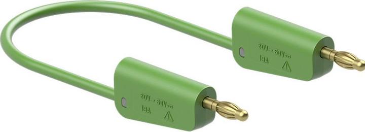 Actual product image Stäubli LK-4A-S10 Measuring cable ( - ) 75 cm Green 1 pc.