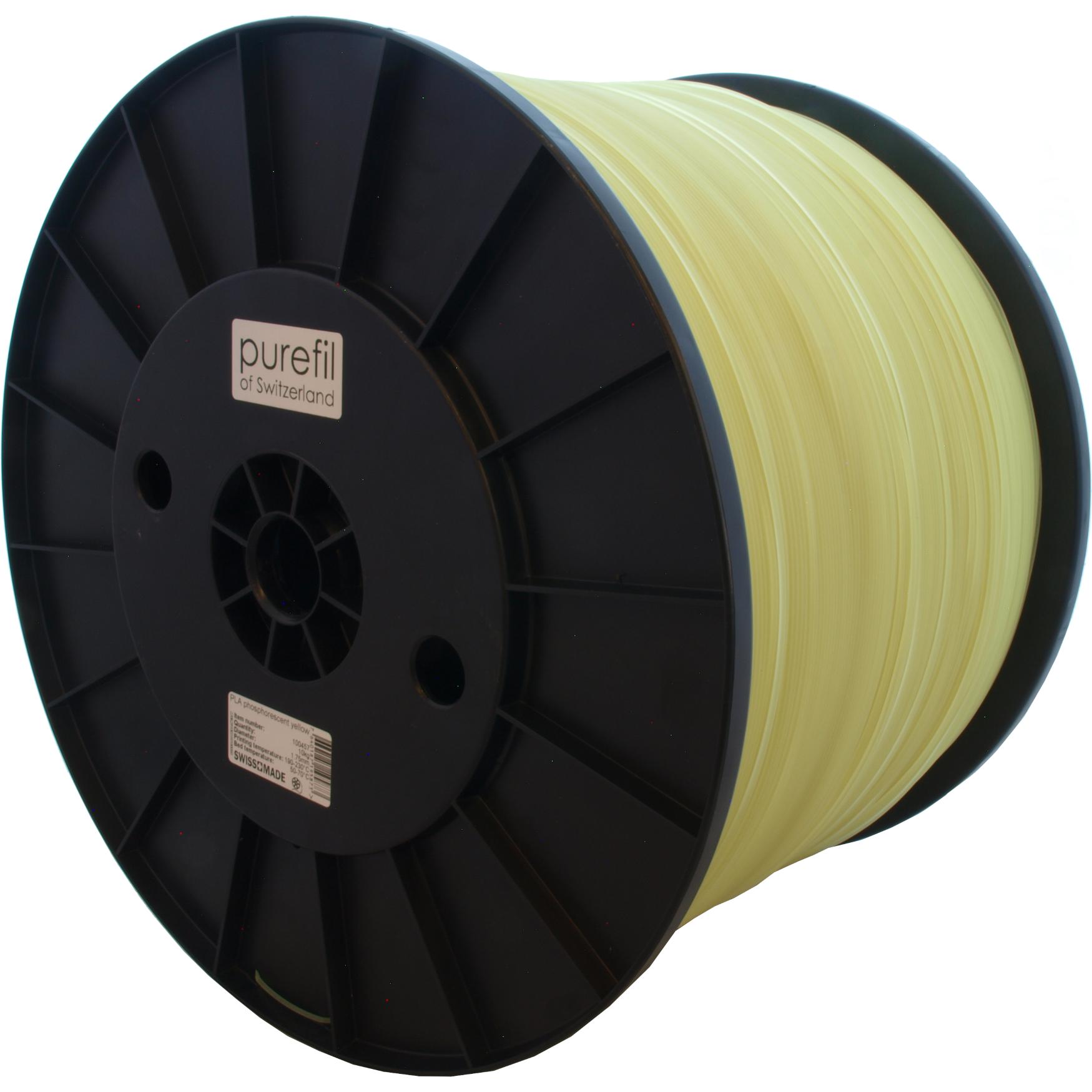 Purefil PLA Filament (PLA, 1.75 mm, 10000 g, Gelb), 3D Filament, Gelb
