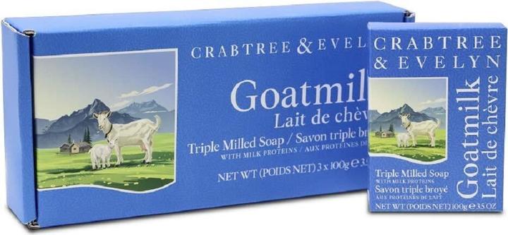 Produktbild Floris Crabtree & Evelyn Set Trio Goatmilk Hydrating Soap Bar - 3 Stück, je 85 Gramm (Seifenlotion)
