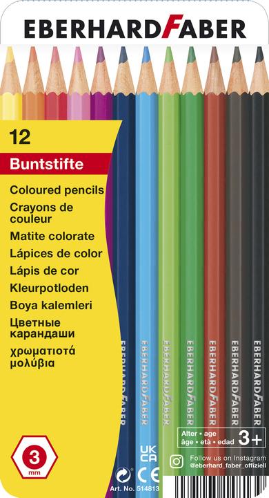 Produktbild Faber-Castell Farbstifte sechskant 12er Metalletui (12 Farben, 1 x)