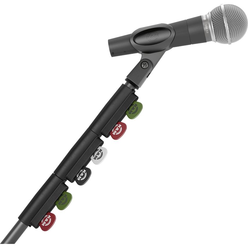 K&M 14510 Plektrenhalter, Zubehör Instrumente, Schwarz