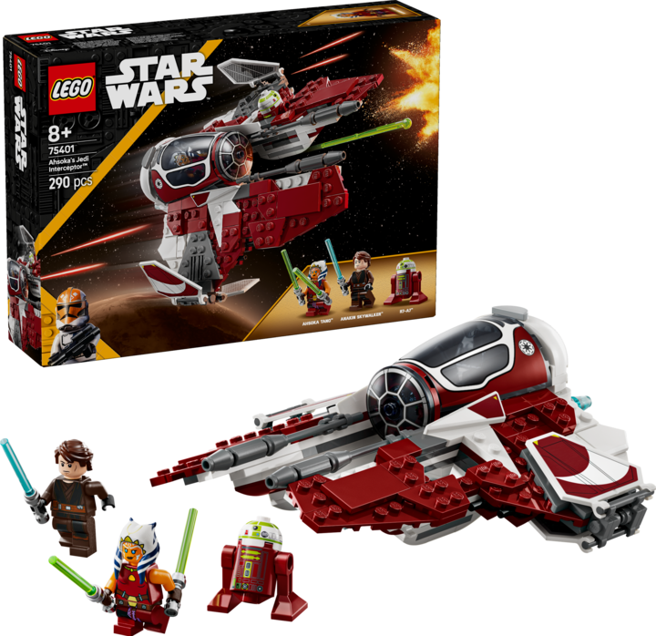 Actual product image LEGO Ahsokas Jedi Interceptor (75401, LEGO Star Wars)
