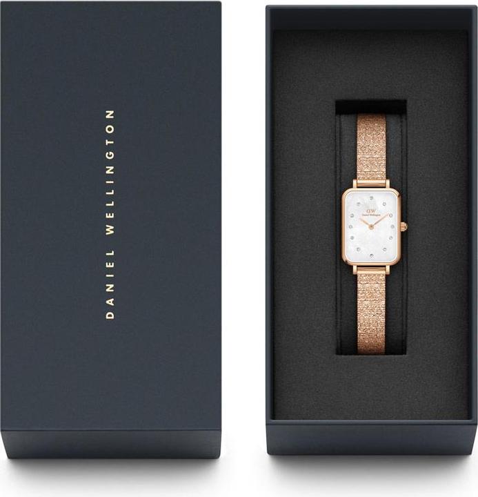 Immagine prodotto Daniel Wellington Quadro Lumine Pianoforte pressato Oro Rosa Bianco (Orologio da polso analogico, 20 mm)