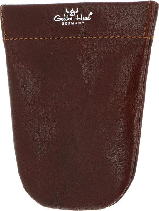 Actual product image Golden Head Colorado leather key case 7 cm