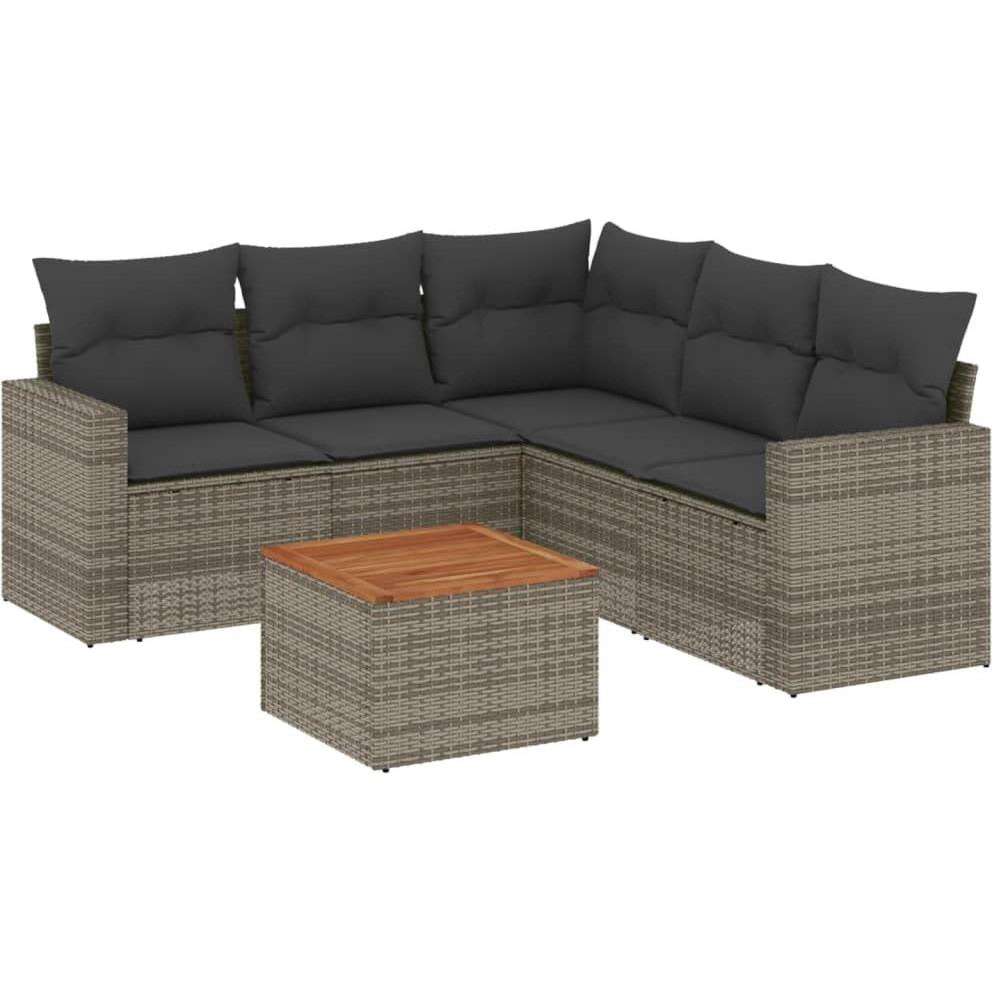 VidaXL, Gartenlounge, 10-tlg. Garten-Lounge-Set mit Kissen