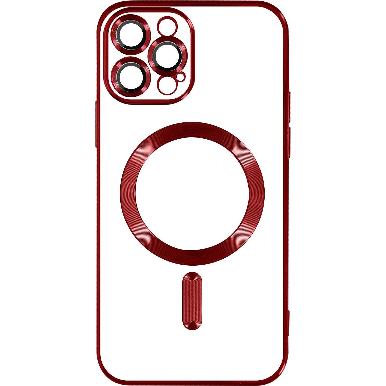 Avizar Chrom Handyhülle Series (Apple iPhone 13 Pro Max), Smartphone Hülle, Rot