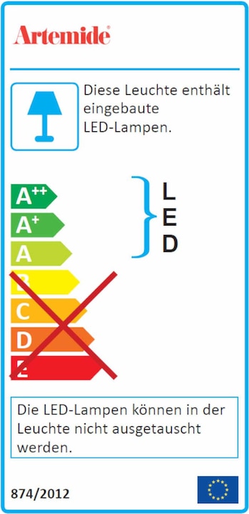 Energie-Label Artemide Empatia (E27, 567 lm)