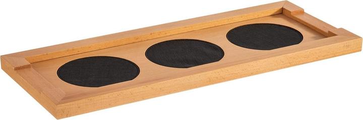 Actual product image APS buffet board for carafes, light oak wood, including inserts