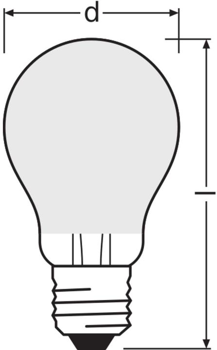 Produktbild Osram E27 Kolbenform (E27, 806 lm, 6x)