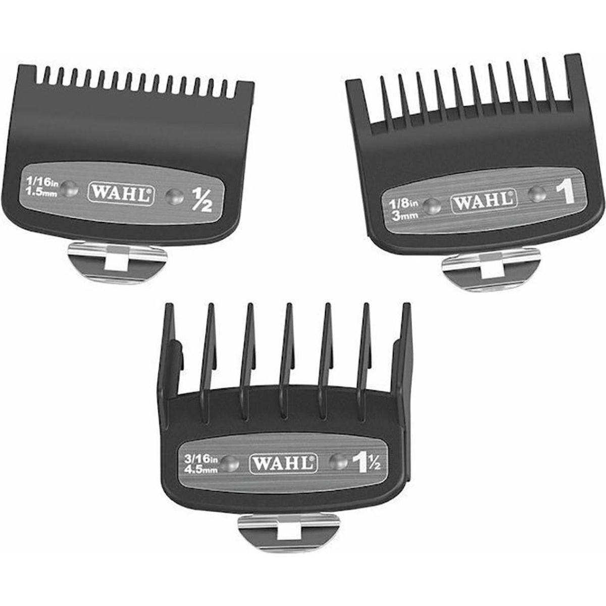 Wahl, Accessori per la depilazione, Set di pettini con attacco Premium / (1,5/3/4,5 mm) (3 x)