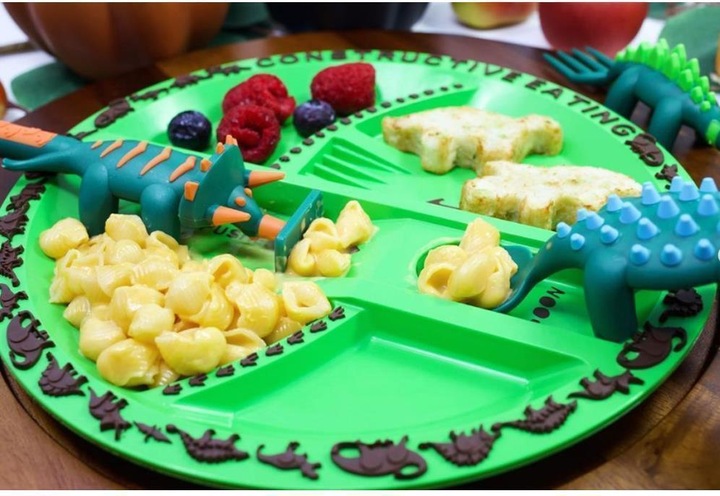 Actual product image Constructive Eating Dinosaur Cutlery & Plate Set