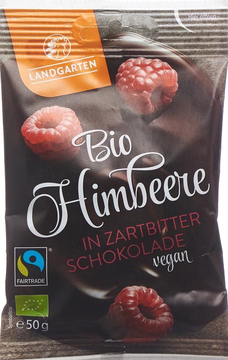 Produktbild Landgarten Bio Himbeere in Zartbitter-Schokolade (50g) (50 g)