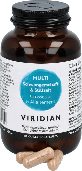 Actual product image Viridian Pregnancy & breastfeeding Multi (60 pcs., Capsules)
