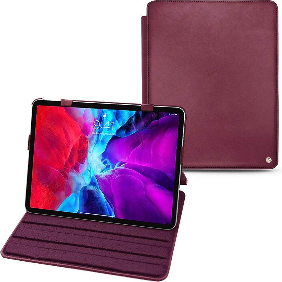 Noreve Lederschutzhülle horizontal (iPad Pro 12.9 2020 (4. Gen)), Tablet Hülle, Violett