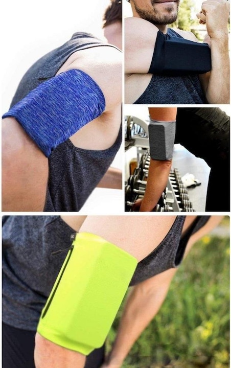 Immagine prodotto Hurtel Fascia da braccio da running Fascia da braccio per telefono S blu