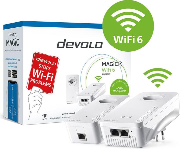 Produktbild Devolo Magic 2 WiFi 6 Starter Kit (2400 Mbit/s)