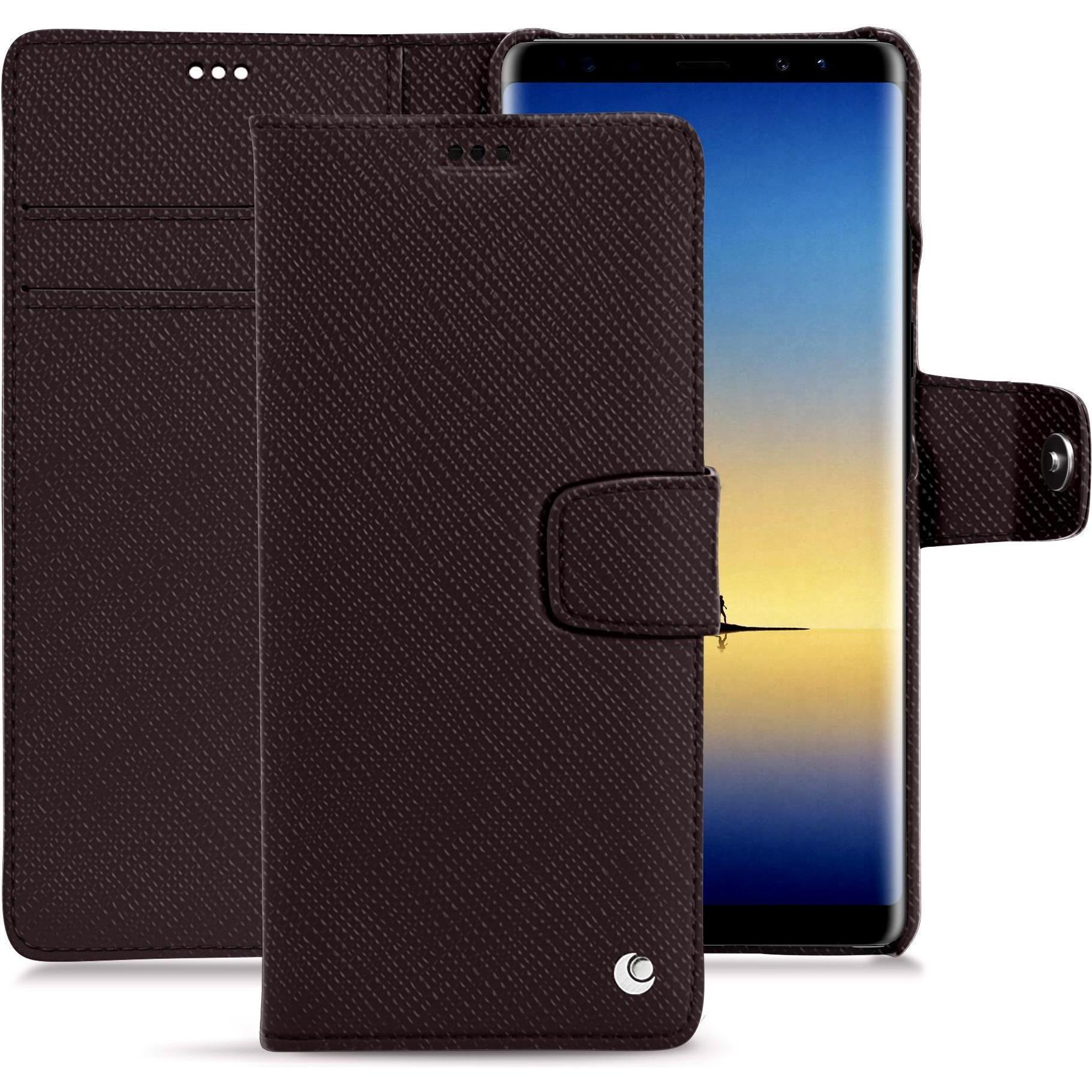 Thumbnail - Noreve Lederschutzhülle Wallet (Samsung Galaxy Note 8, Apple iPhone 7 Plus), Smartphone Hülle, Weiss