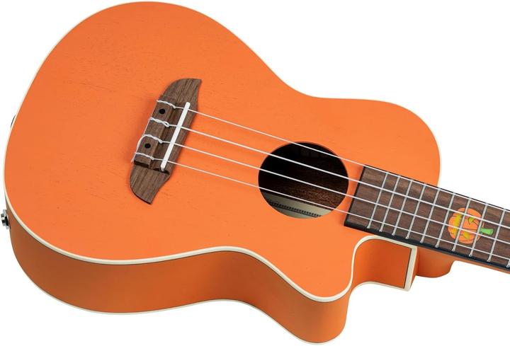 Image du produit Ortega Ukulele da Concorso Edizione Halloween Arancione Zucca con Preamplificatore (Semi-acoustique)