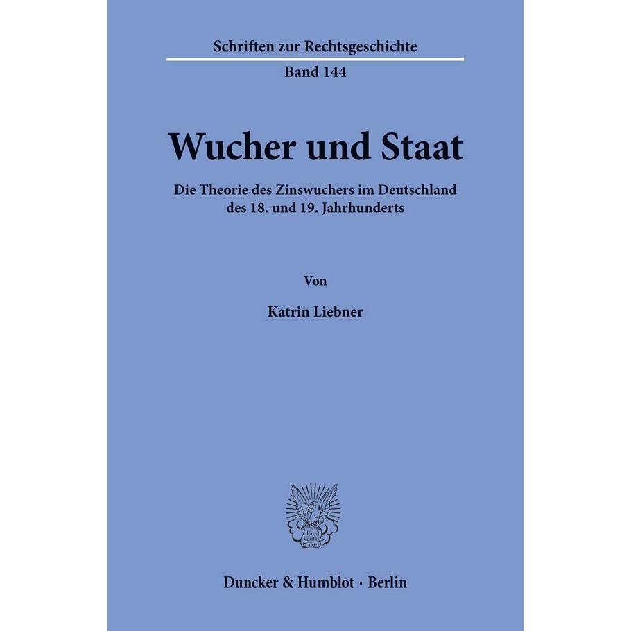Thumbnail - Wucher und Staat, Fachbücher