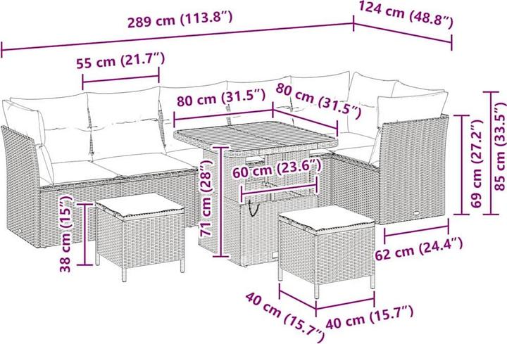 Produktbild vidaXL Benson