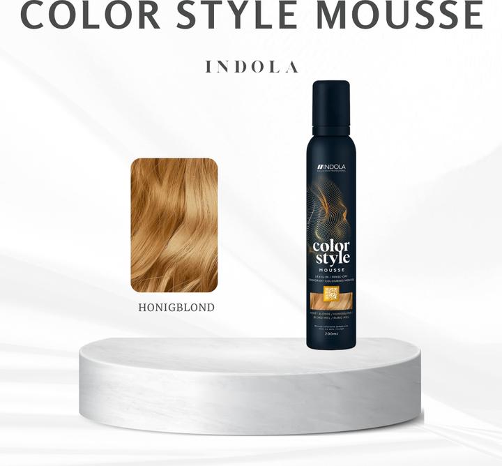 Produktbild Indola Color Style Mousse Honigblond 200 ml (Honigblond)